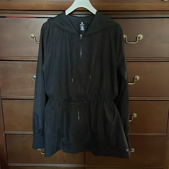 NWT • APANA Brand • Black Women's Hooded Jacket w Thumb Holes • Activewear - Picture 16 of 16